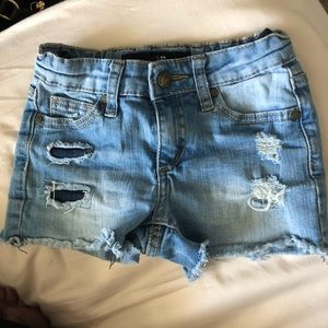 Distressed shorts